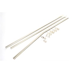 Tagstang 22 mm galvaniseret med 2 x klembeslag 
